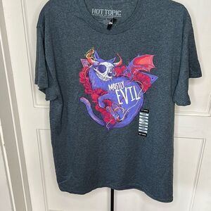 Hot Topic Mostly Evil Demon Cat T-Shirt By Jess Adams Nwt Size Large